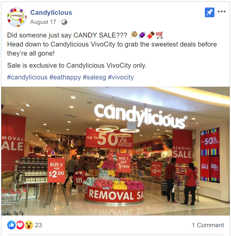 Candylicious to close at VivoCity, offers up to 50% off chocolates, candies and snacks! - 1