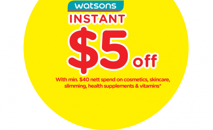 Watsons $5 off