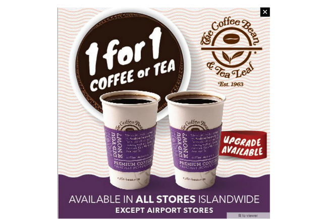 Coffee Bean Promo 8 Mar 2015