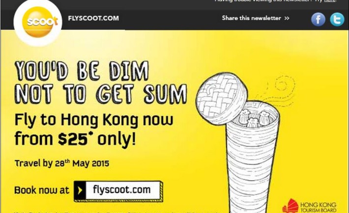 Scoot Hong Kong Promo