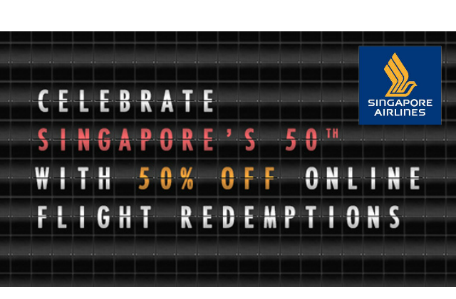 Singapore Airlines Krisflyer 50 Redemption