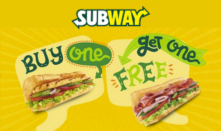 Subway 1 for 1
