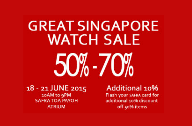 Great Singapore Watch Sale