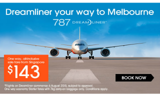 Jetstar Dreamliner Sale