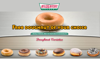 Krispy Kreme Free Doughnut