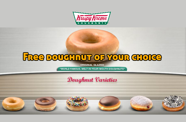 Krispy Kreme Free Doughnut