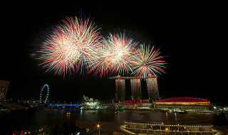 Fireworks display on NDP