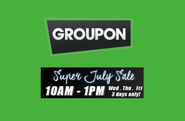 Groupon 3 hour sale