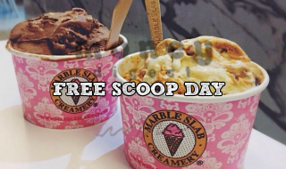 Marble Slab Free Scoop Day