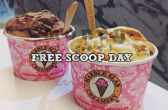 Marble Slab Free Scoop Day