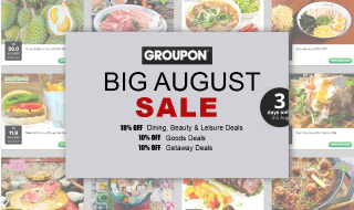 Groupon Big August Sale Ad