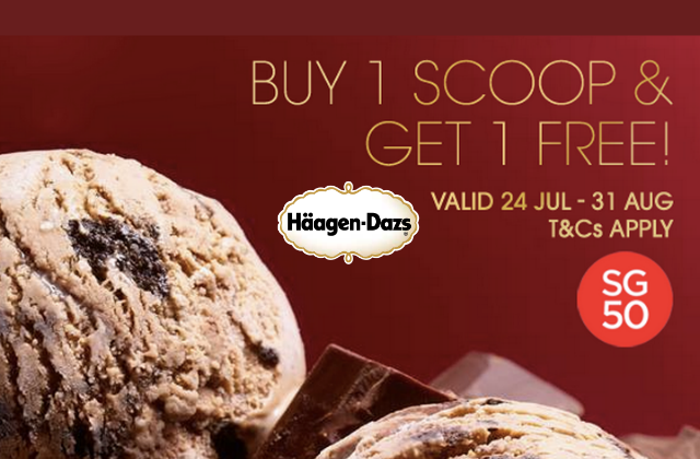 Haagen Daz 1 for 1