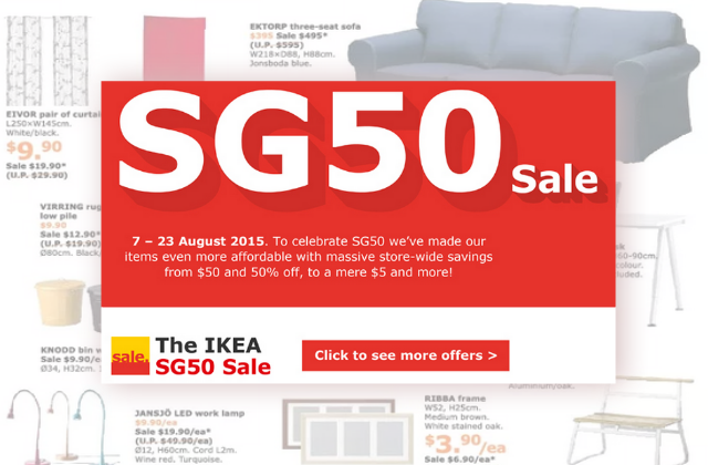 IKEA SG50 Sale
