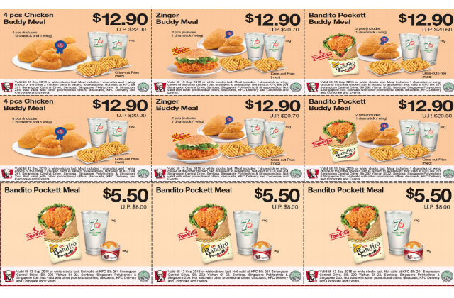 KFC Dining Coupons