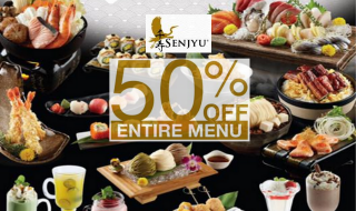 Senjyu 50 Off Menu