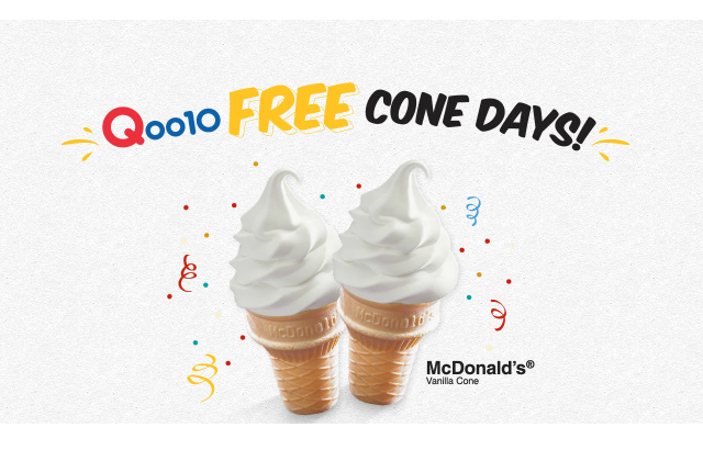 Qoo10 Free Cone Day