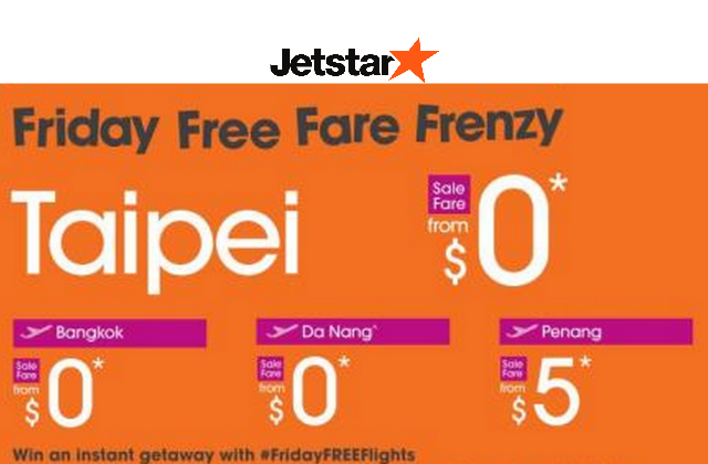 Jetstar Free Fare Frenzy