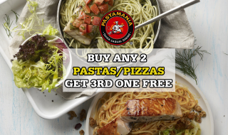 PastaMania Buy 2 Get 1 Free