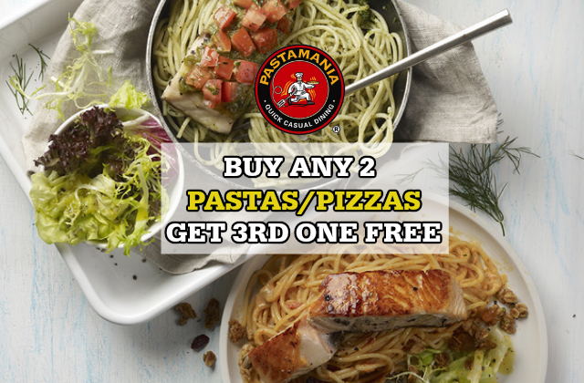 PastaMania Buy 2 Get 1 Free