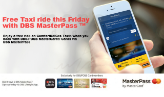 DBS POSB MasterPass Free Taxi Ride