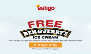 Eatigo Ben Jerry Ice Cream