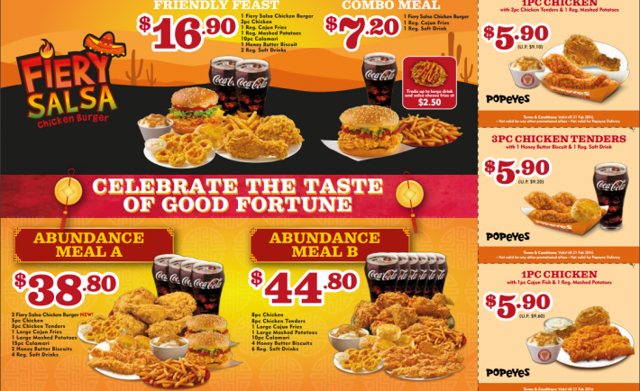 Popeyes: Meal Coupon Deals (28 Dec 15 - 21 Feb 16) | MoneyDigest.sg