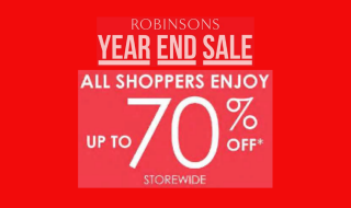 Robinsons Year End Sale 70 OFF