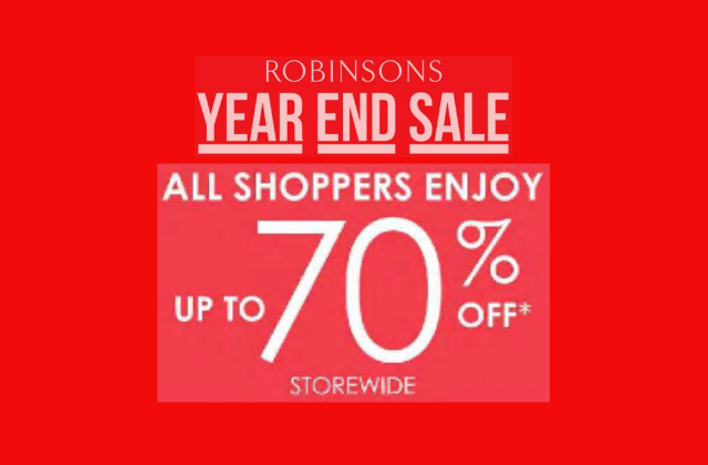 Robinsons Year End Sale 70 OFF