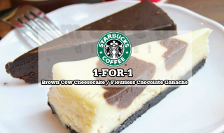 Starbucks 1for1 Brown Cow CheesecakeStarbucks 1for1 Brown Cow Cheesecake