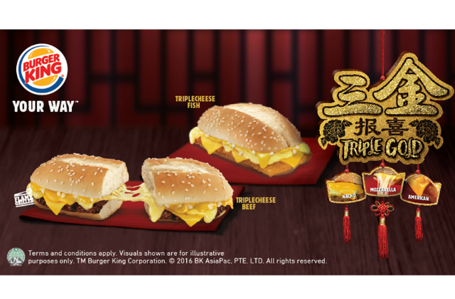 Burger King Triple Cheese Burger