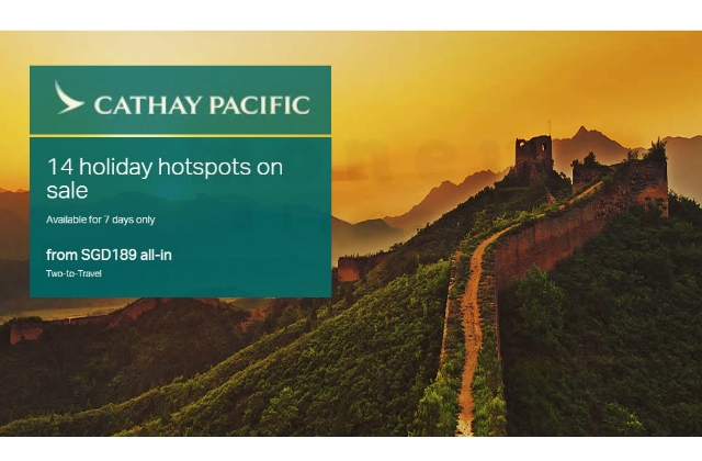 Cathay Pacific Two To Go China