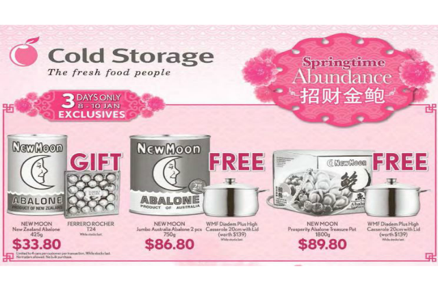 Cold Storage Abalone promotion