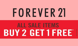 F21 Buy 2 Get 1 Free