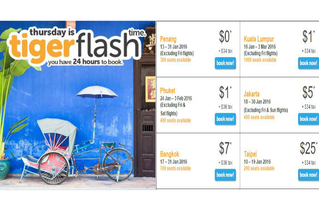 Tigerflash sale 7 Jan