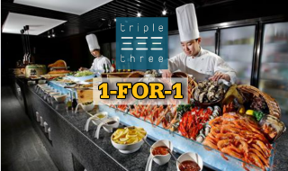 Triple Three 1 for 1 Buffet Lunch 2016