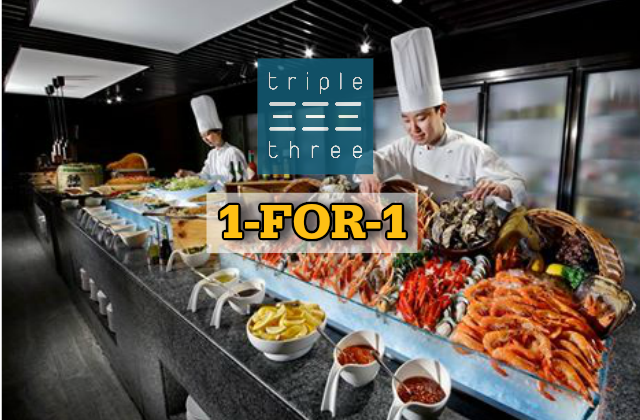 Triple Three 1 for 1 Buffet Lunch 2016