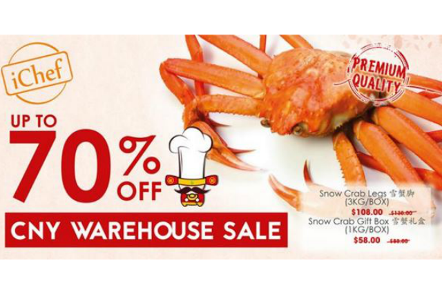 Ichef Cny Warehouse Sale Up To 70 Off Frozen Seafood More 22 Jan 6 Feb 16 Moneydigest Sg