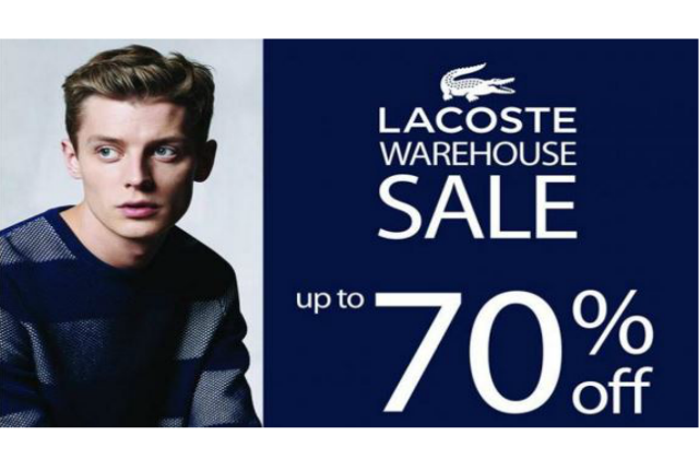 Inpakken beneden Misverstand Lacoste: Warehouse Sale - Up to 70% Off (17 - 19 Feb 16) | MoneyDigest.sg