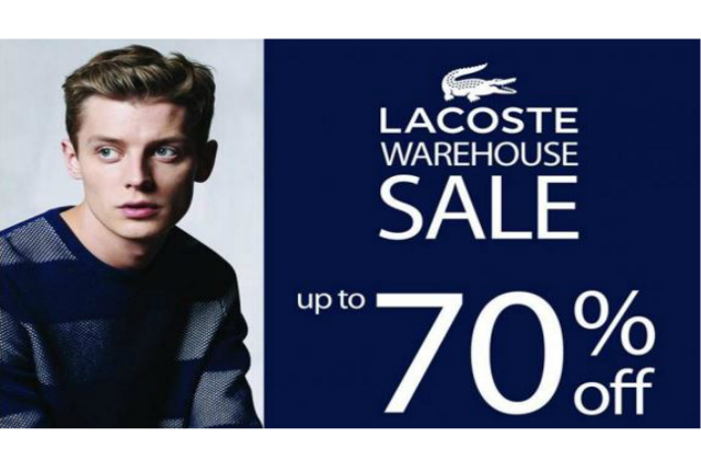 lacoste warehouse sale 2019