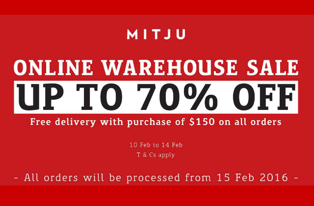 Mitju Online Warehouse Sale 10 Feb