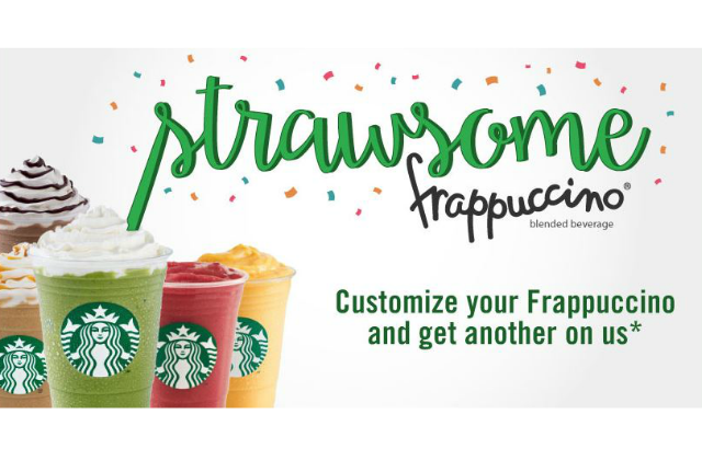 Starbucks 1 for 1 Frappuccino