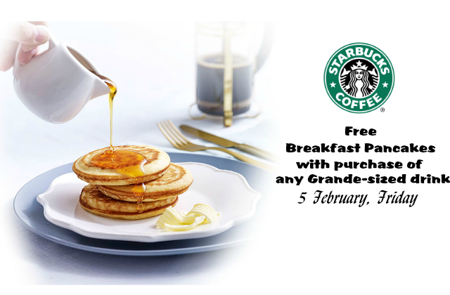 Starbucks Free Breakfast Pancakes