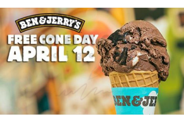Ben & Jerry Free Cone Day 2016