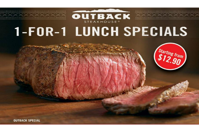 Outback Steakhouse 1 for 1