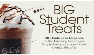 McDonalds BIG STUDENT TREATS