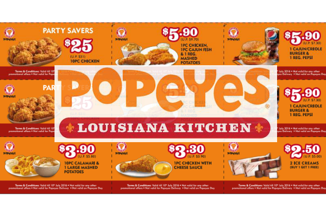 Popeyes Coupon 23 May