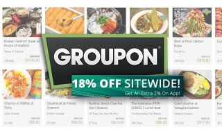 Groupon 18 OFF