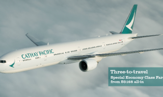 Cathay Pacific 3 to travel