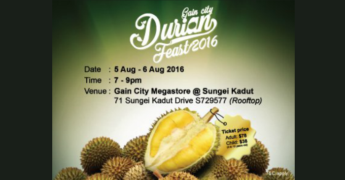 Gain City Durian Feast 2016 Featured
