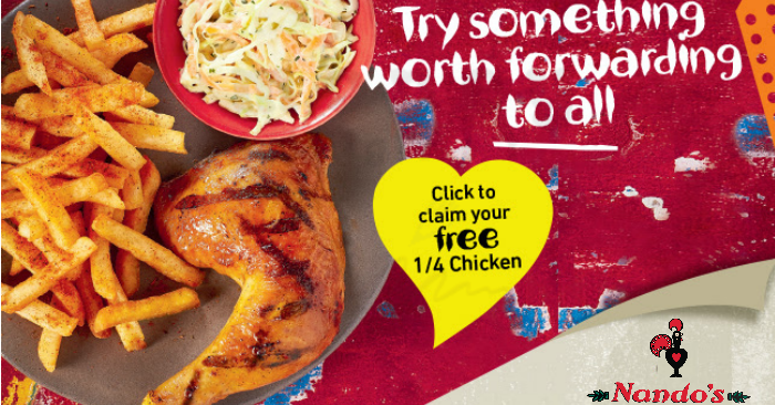 NANDOS FREE PERI PERI CHICKEN